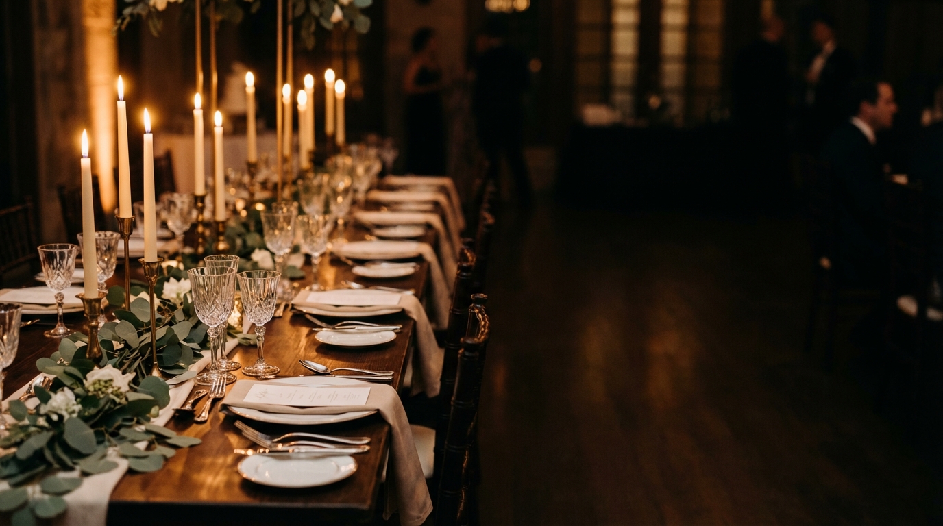 Elegant wedding table