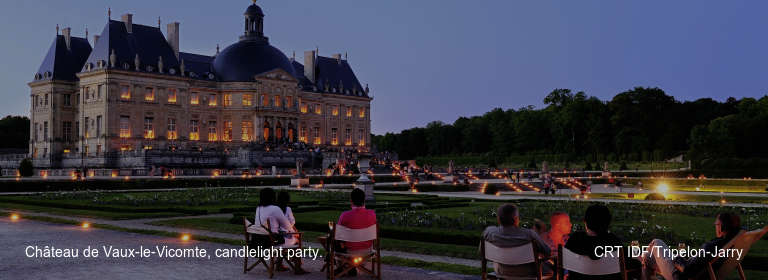 Château de Vaux-le-Vicomte, candlelight party.