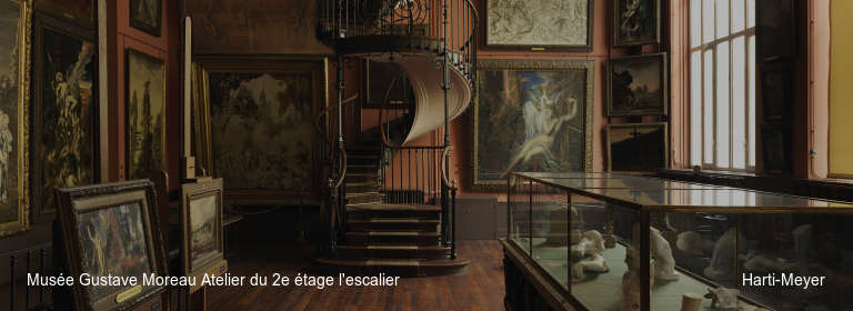 Musée Gustave Moreau Atelier du 2e étage l'escalier