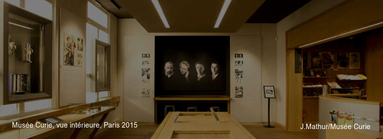 Musée Curie, vue intérieure, Paris 2015