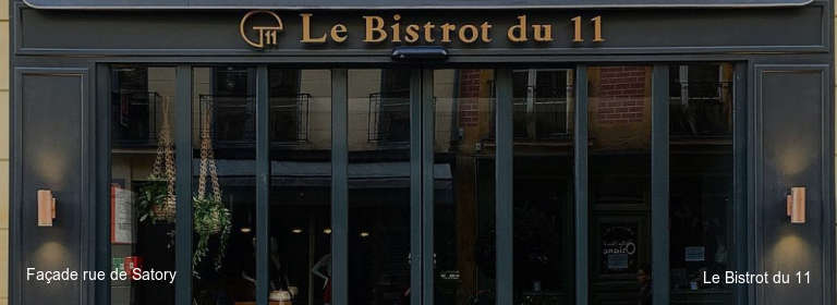 Façade rue de Satory Le Bistrot du 11