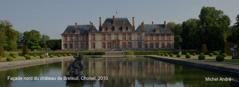 Façade nord du château de Breteuil, Choisel, 2010