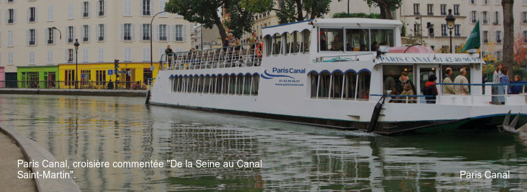 Paris Canal, croisière commentée "De la Seine au Canal Saint-Martin". Paris Canal