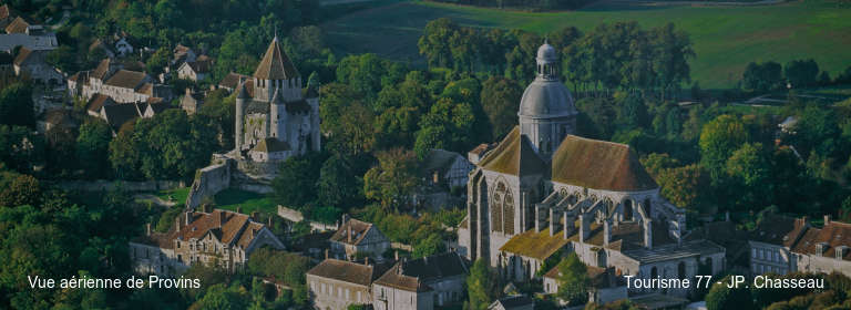 Vue aérienne de Provins