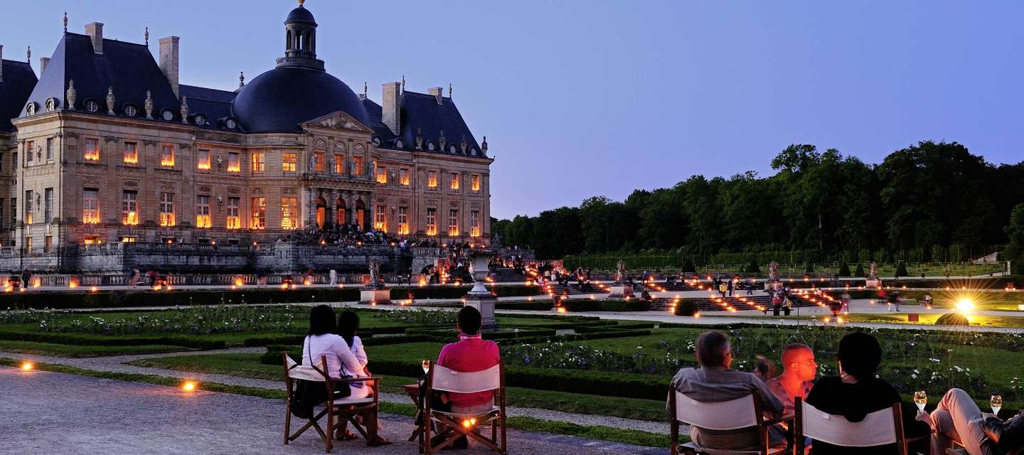 Chateau de Vaux-le-Vicomte, soirée aux chandelles.
