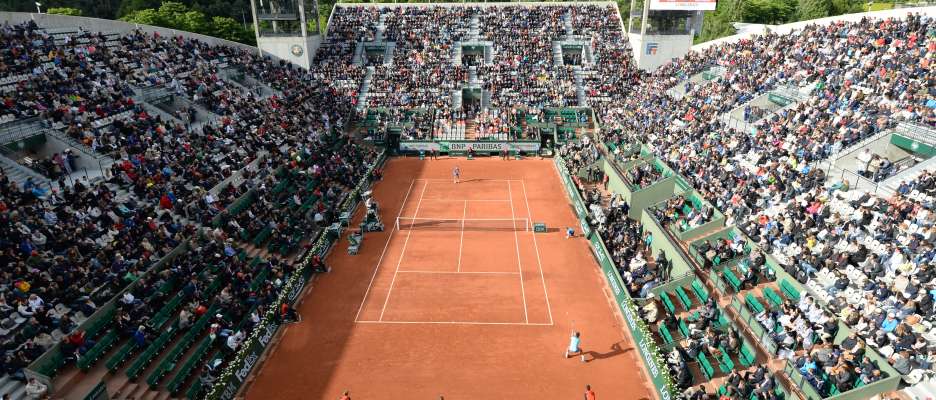 Tournoi de Roland Garros, internationaux de France, le Central, court Suzanne Lenglen, Paris 2014.