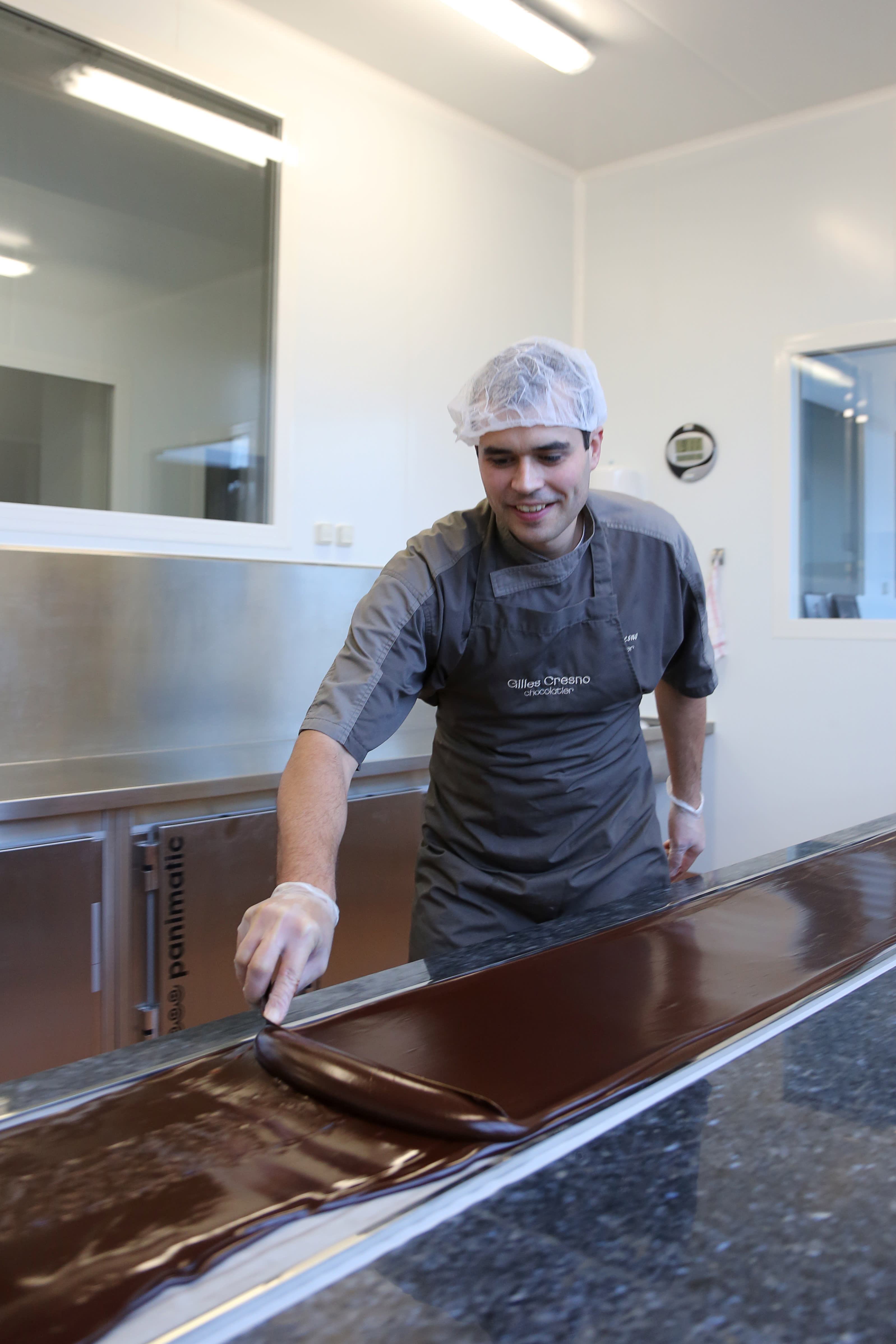 Étalage d'une ganache%252C Gilles Cresno chocolatier%252C Rueil-Malmaison%252C 2012.