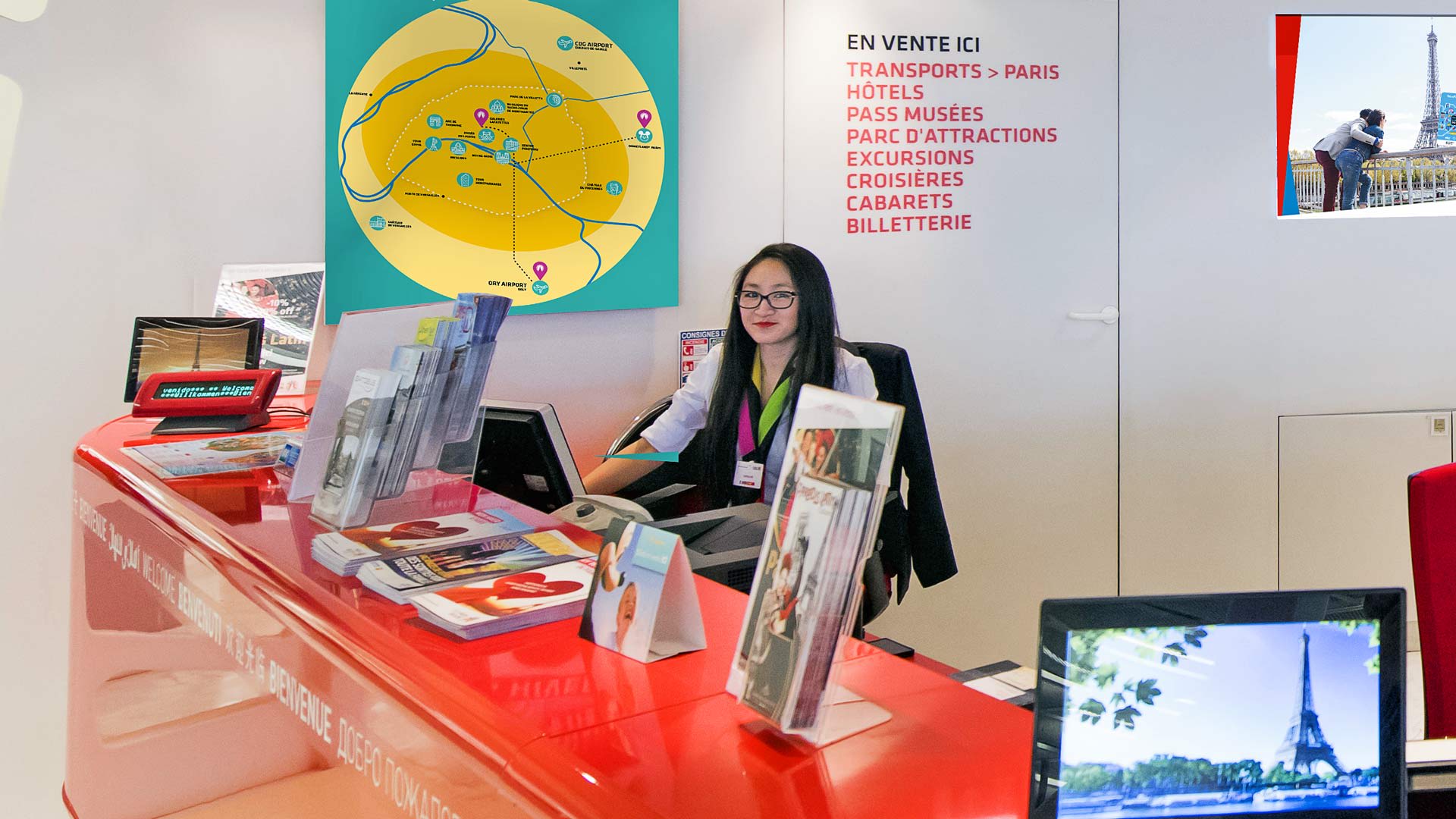 Paris Orly airport Tourist Information Centres, Services