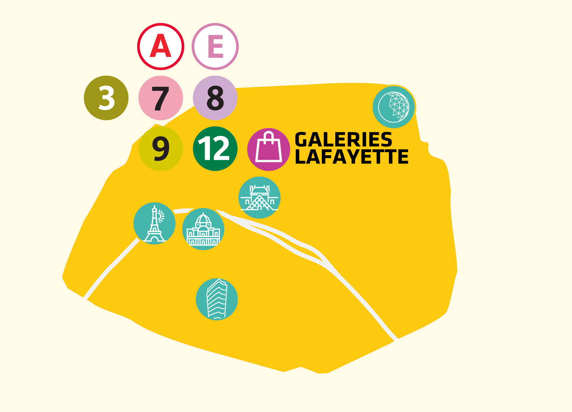 galeries lafayette map