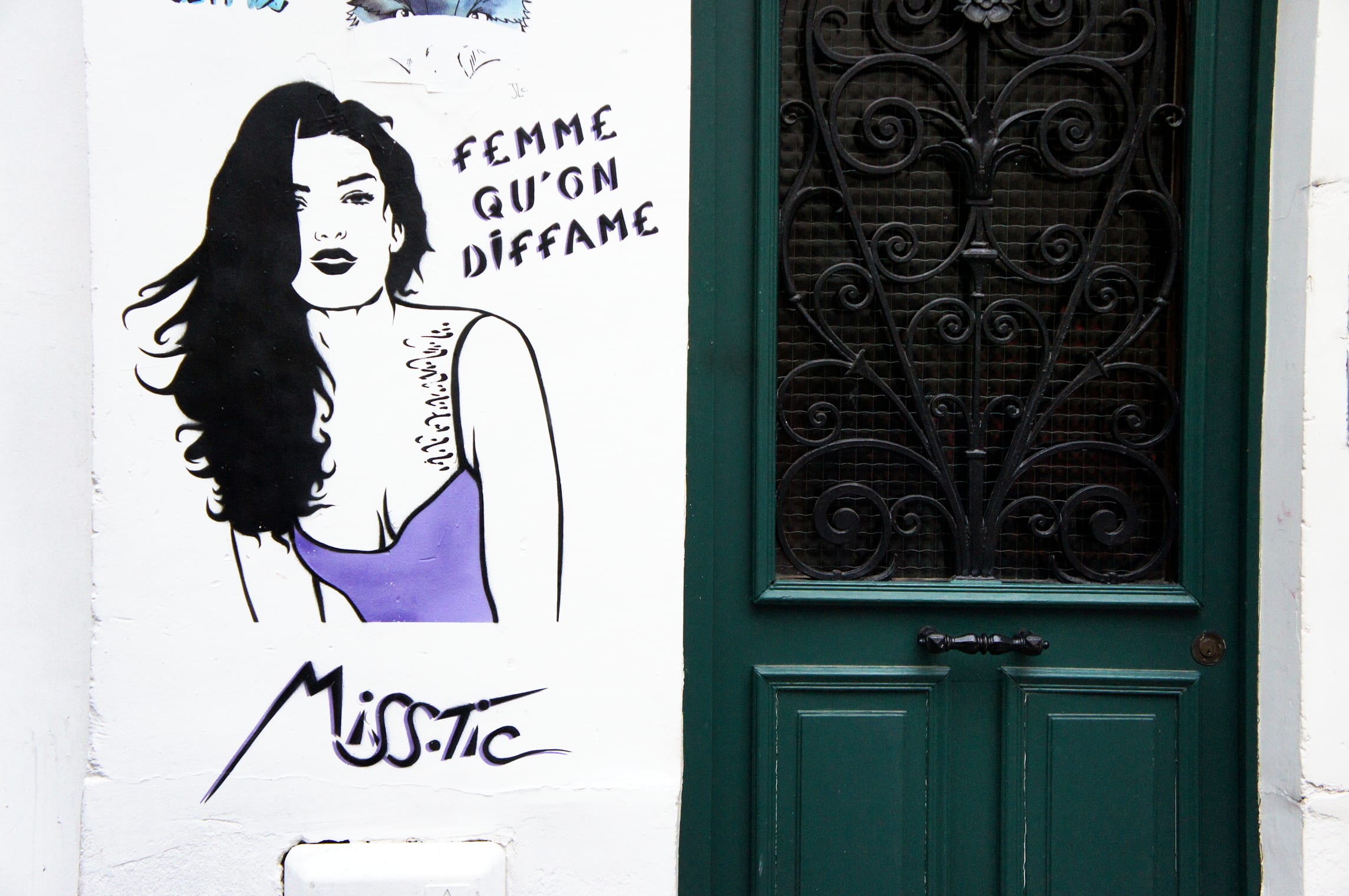 Fresh Street Art Paris - Miss Tic 18e