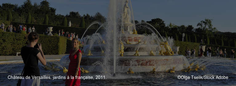 Château de Versailles, jardins à la française, 2011.