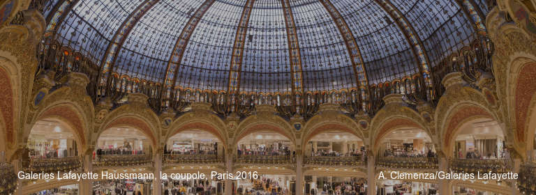 Galeries Lafayette Haussmann, la coupole, Paris 2016 A. Clemenza/Galeries Lafayette