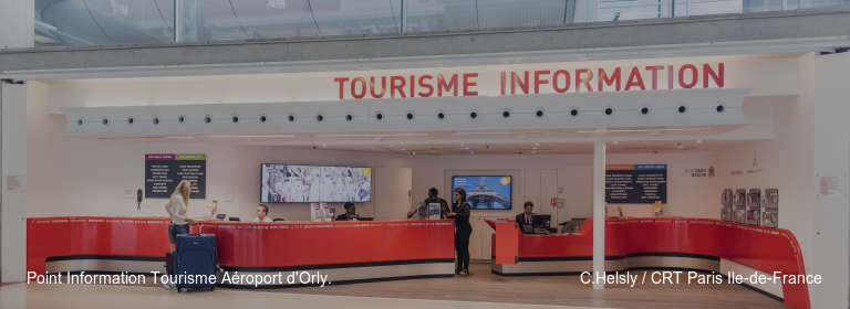 Point Information Tourisme Aéroport d'Orly. C.Helsly / CRT Paris Ile-de-France
