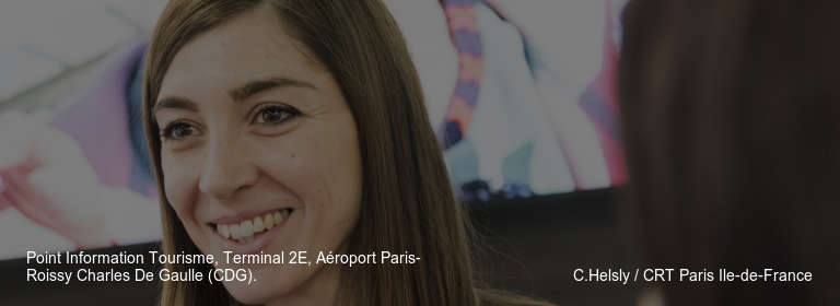 Point Information Tourisme, Terminal 2E, Aéroport Paris-Roissy Charles De Gaulle (CDG).