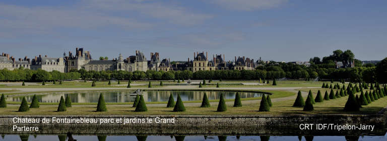 Chateau de Fontainebleau parc et jardins le Grand Parterre