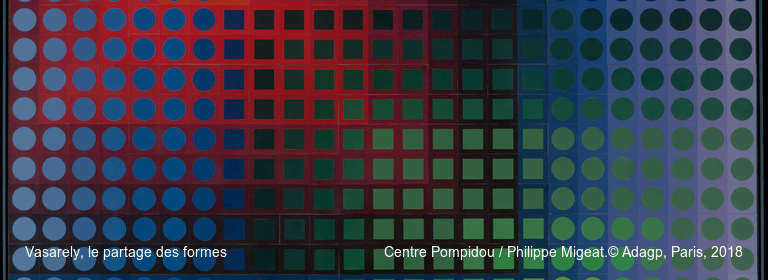 Vasarely, le partage des formes Centre Pompidou / Philippe Migeat.© Adagp, Paris, 2018