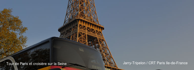 Tour de Paris et croisière sur la Seine Jarry-Tripelon / CRT Paris Ile-de-France