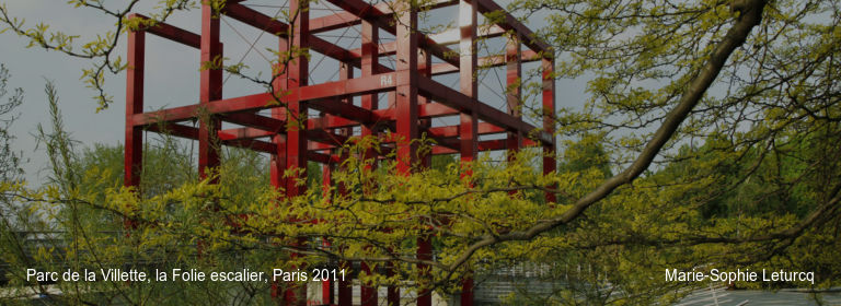 Parc de la Villette%252C la Folie escalier%252C Paris 2011 Marie-Sophie Leturcq