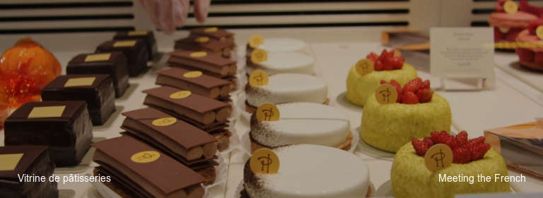 Vitrine de pâtisseries
