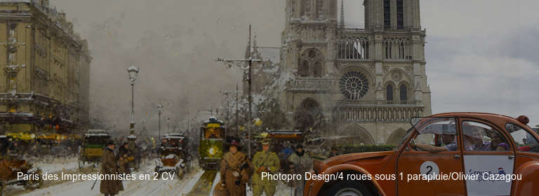 Paris des Impressionnistes en 2 CV