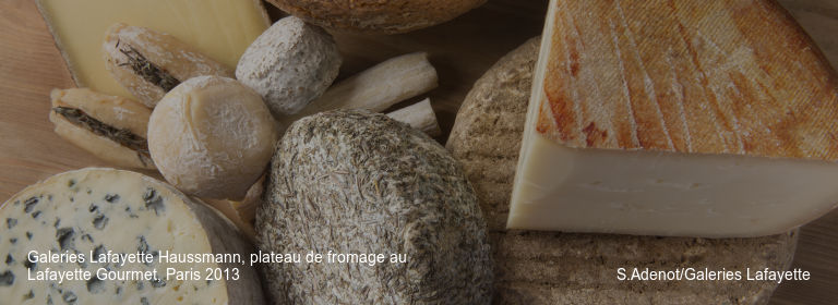 Galeries Lafayette Haussmann, plateau de fromage au Lafayette Gourmet, Paris 2013 S.Adenot/Galeries Lafayette