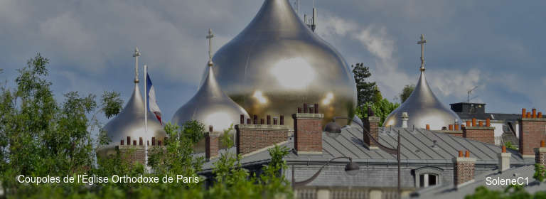 Coupoles de l'Église Orthodoxe de Paris