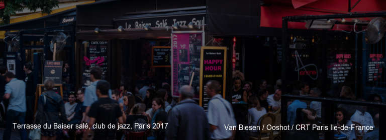 Terrasse du Baiser salé, club de jazz, Paris 2017