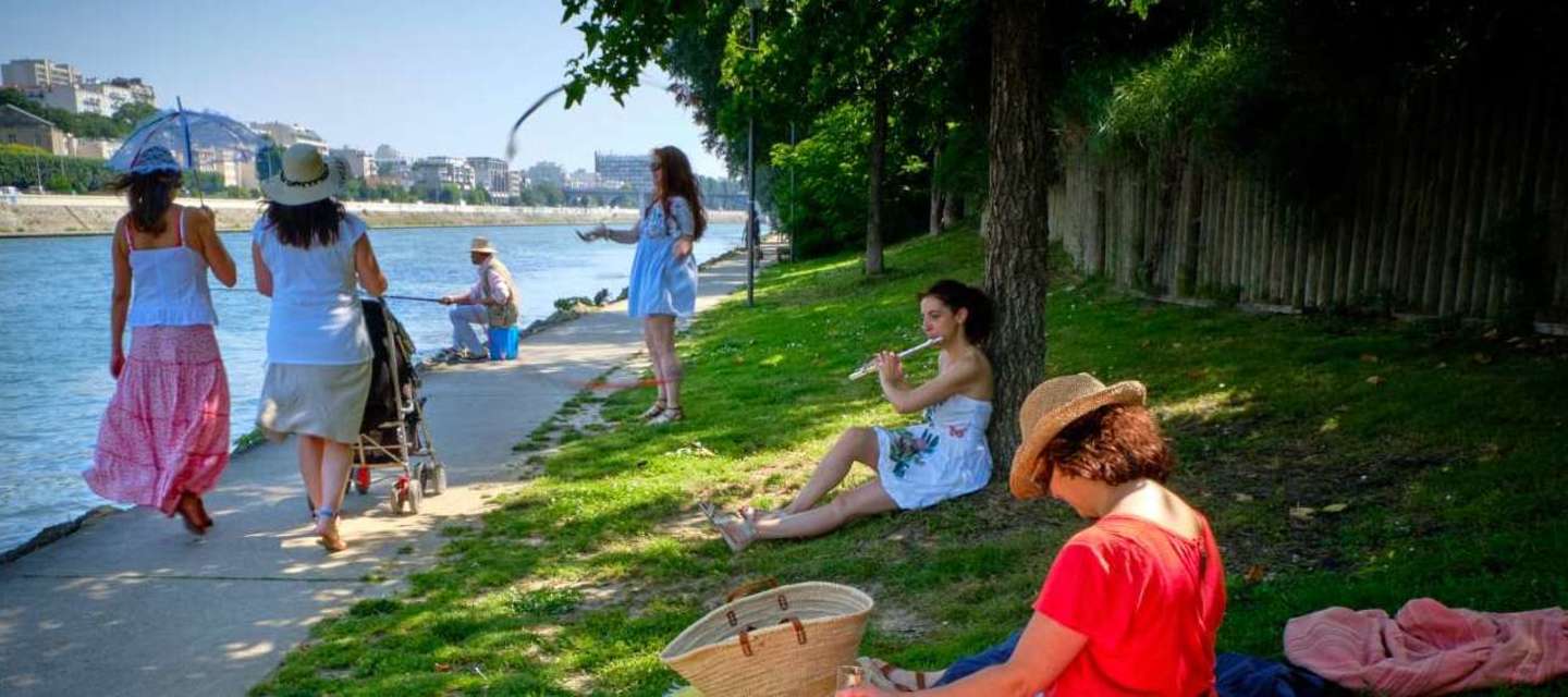 Instant de bonheur, Ile de la Jatte, Paris Region - Seurat