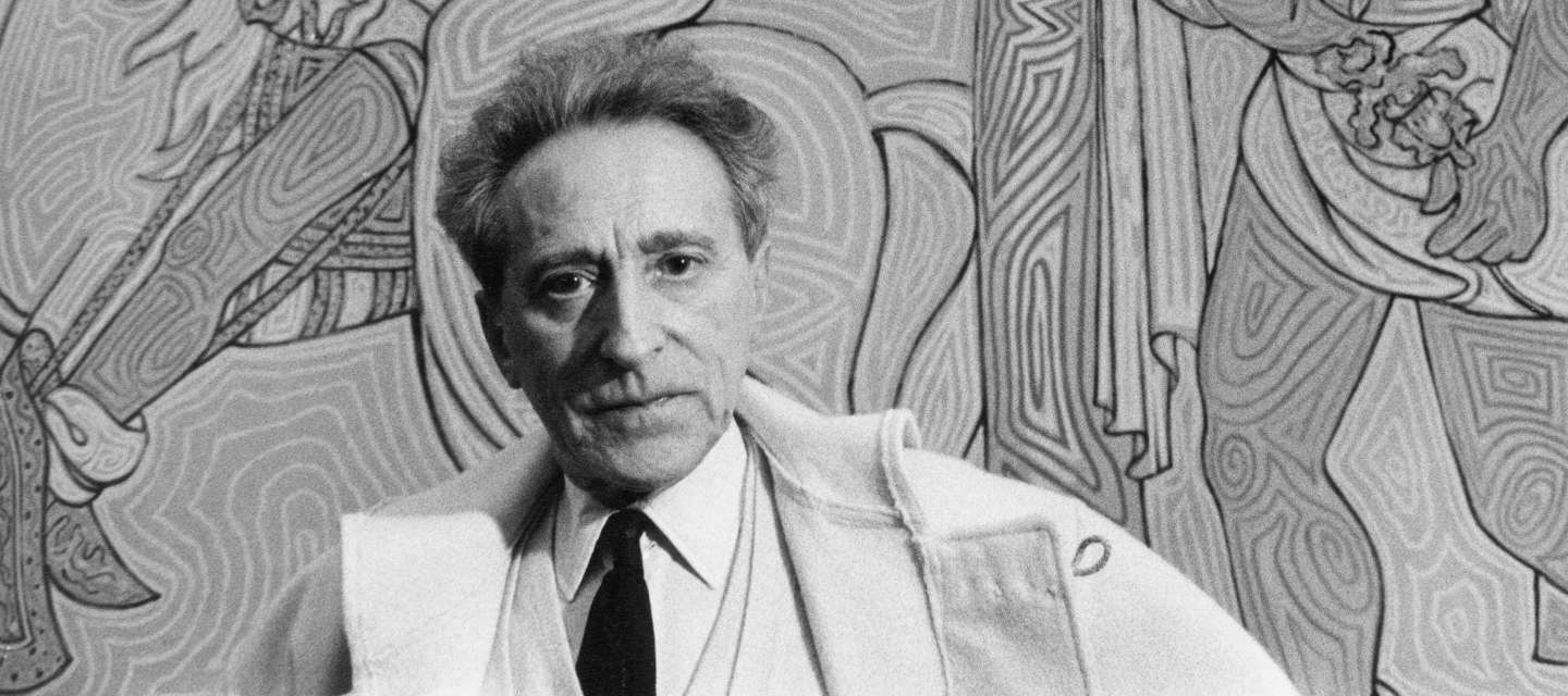 Portrait de Jean Cocteau à Menton