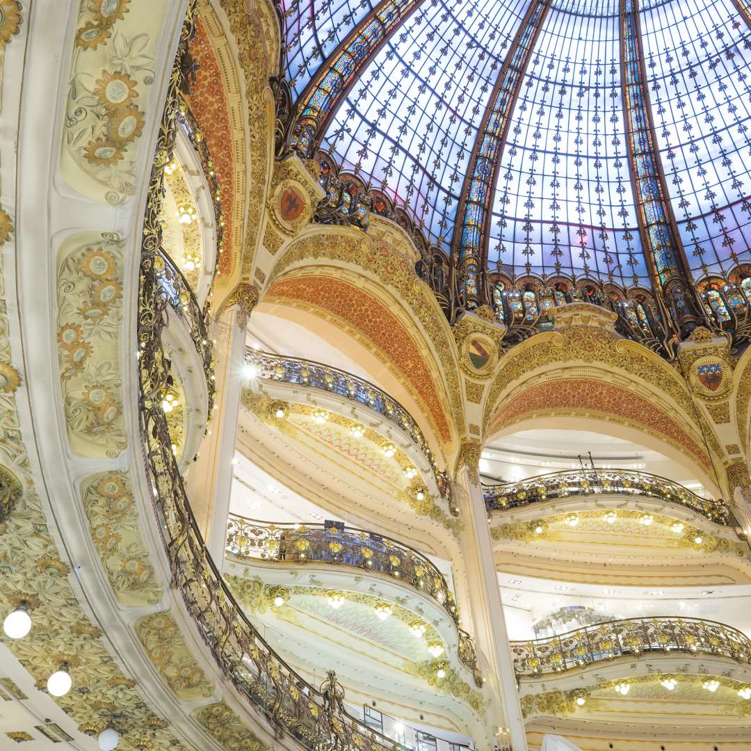 The Galeries Lafayette, the most famous Parisienne shopping center