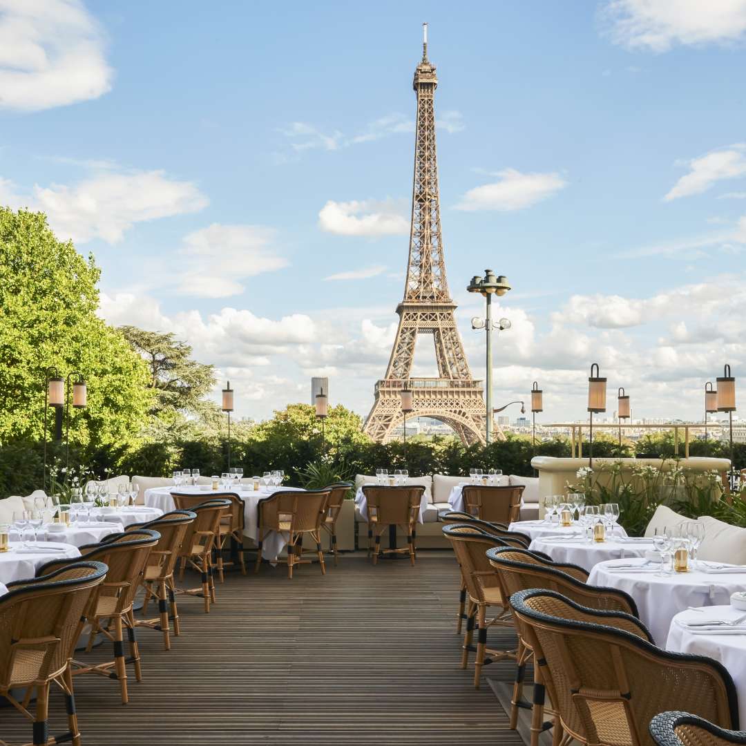 View of the interior of Le Frank, the restaurant located in