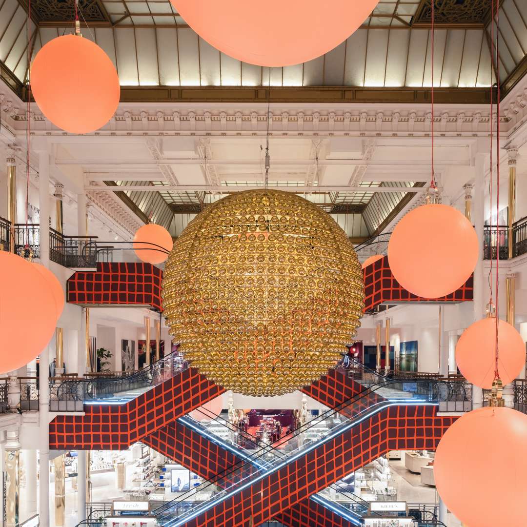 Paris Le Bon Marche - Interior of Le Bon Marche department store