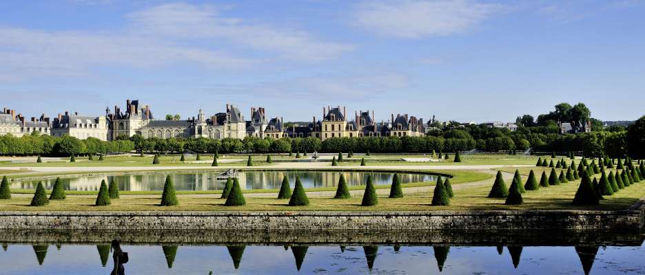 Château de Fontainebleau, parc et jardins, le Grand Parterre.
