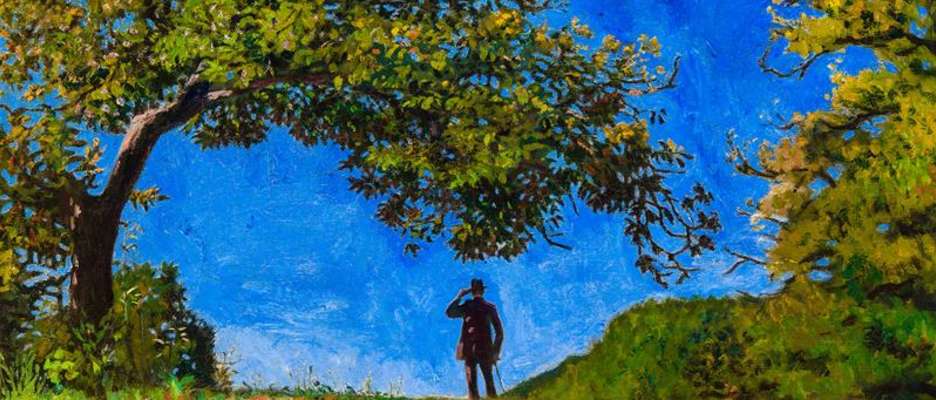 Painting by Ferenczy At the top of the hill