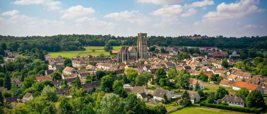 Village in the French Gâtinais Regional Nature Park