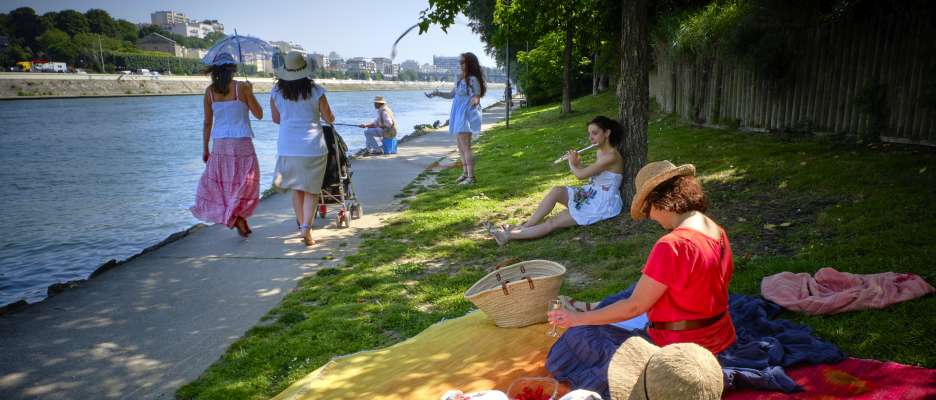 Instant de bonheur, Ile de la Jatte, Paris Region - Seurat