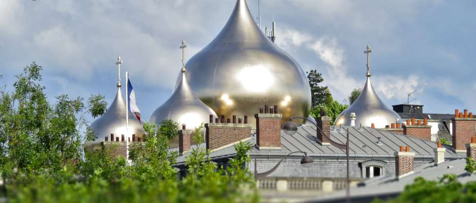 Coupoles de l'Église Orthodoxe de Paris
