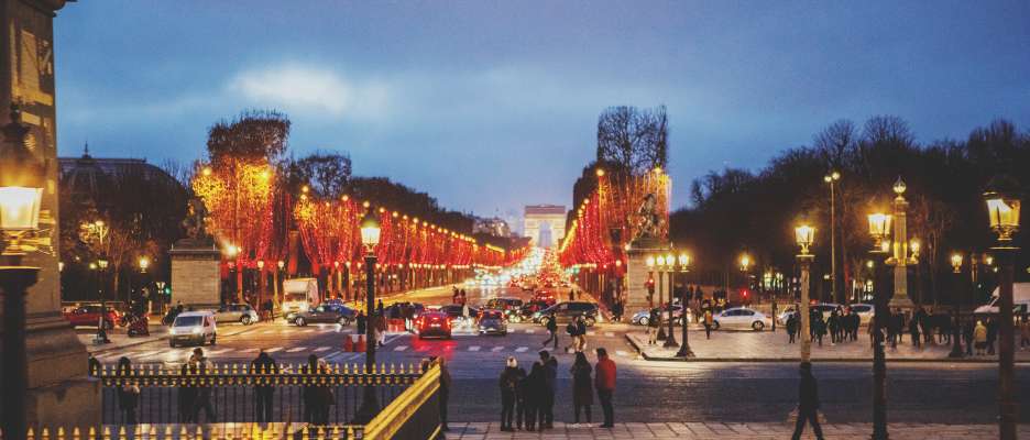 Champs Elysées illuminations, hiver