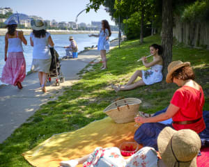 Instant de bonheur, Ile de la Jatte, Paris Region - Seurat