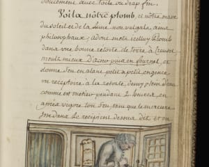Treatise Nicolas Flamel (pseudépigraphie) 1680 Manuscrit Mellon MS 100, p. 31 New Haven, Beinecke Rare Book and Manuscript Library - Yale Library