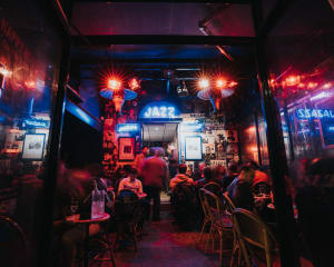 Terrasse du club Sunset-Sunside
