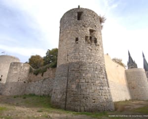 Musée du Château Dourdan, Vue depuis les fossés