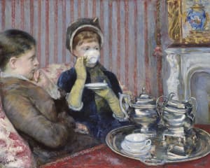 Le Thé, vers 1880 Huile sur toile, 64,8 × 92,1 cm Boston, Museum of Fine Arts, Fonds M. Theresa B. Hopkins