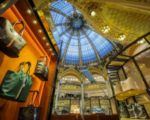 Galeries Lafayette Paris Haussmann, vue sur la coupole