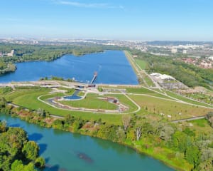 Île de Loisirs de Vaires-Torcy, vue aérienne