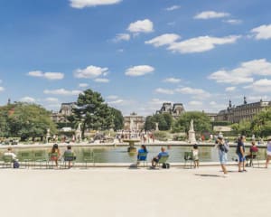 Jardin des Tuileries pendant la belle saison