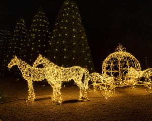 Carrosse de Cendrillon lumineux