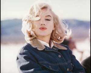Marilyn Monroe sur le tournage des Désaxés John Huston 1961