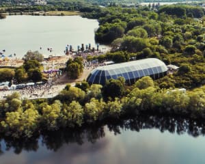 Vue aérienne du Marvellous Island Festival