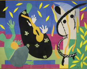 Henri Matisse, La Gerbe, 1953  Papiers gouachés, découpés et collés, 311 x 350 cm,   Hammer Museum, Los Angeles